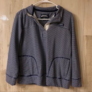 quarter button sweatshirt